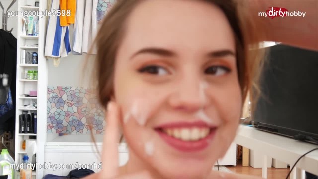 Пара студентов транслирует по вебке крупным планом свой секс без резинки - #10